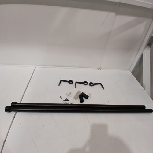 2PK UMBRA CAPPA ADJUSTABLE CURTAIN ROD - 66" - 120" - BLACK image 2