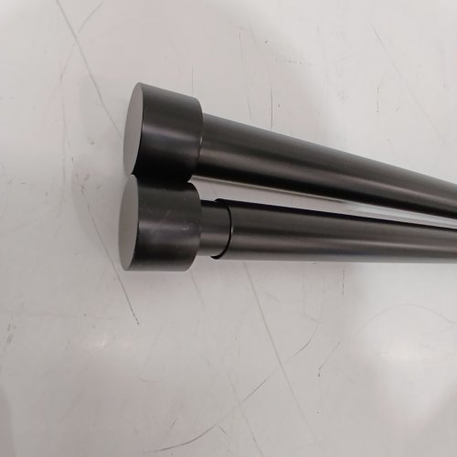 2PK UMBRA CAPPA ADJUSTABLE CURTAIN ROD - 66" - 120" - BLACK image 4
