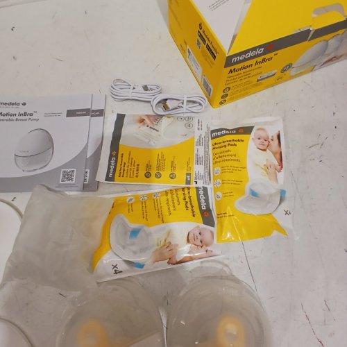 MEDELA MOTION INBRA WEARABLE BREAST PUMP - WHITE/YELLOW - (MODEL: YM-8801) image 3