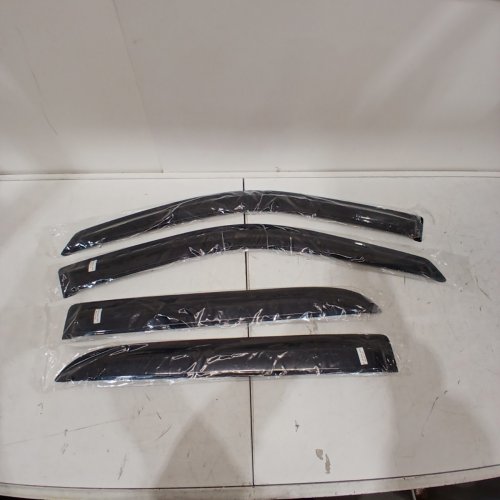 4PC IG WINDOW VISOR RAUN DEFLECTORS FOR 2009 TO 2018 DODGE RAM 1500 - BLACK (MODEL: 811207) image 2