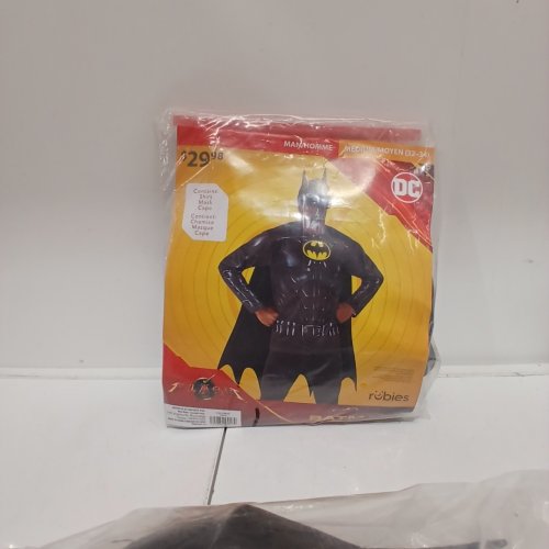 3PC RUBIES BATMAN COSTUME - MEDIUM - BLACK image 2