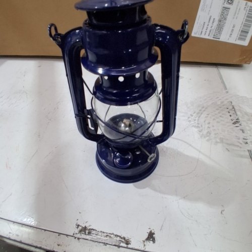 BEUFEE HURRICANE KEROSENE OIL HANGING LANTERN LIGHT - 9.6" - DARK BLUE (MODEL: BEUFEEG0325NMVCX-01) image 3