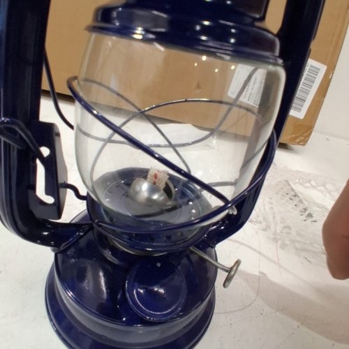 BEUFEE HURRICANE KEROSENE OIL HANGING LANTERN LIGHT - 9.6" - DARK BLUE (MODEL: BEUFEEG0325NMVCX-01) image 6