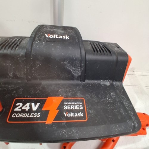VOLTASK CORDLESS ELECTRIC SNOW SHOVEL WITH BATTERY & CHARGER - 12" PATH - 20V - BLACK/ORANGE (MODEL: SS-20B) image 6