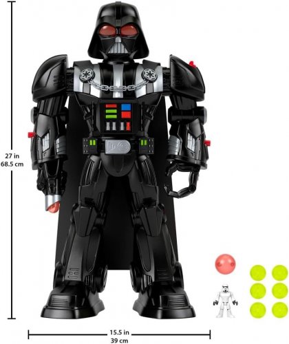 FISHER-PRICE STAR WARS IMAGINEXT DARTH VADER BOT - 27" H X 15.5" W - BLACK (MODEL: HXG51-9564) image 2