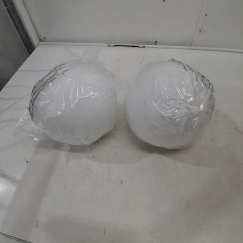 2PK KOKO&YUKINA REPLACEMENT GLASS GLOBES FOR LIGHT FIXTURES - 8" - WHITE image 2
