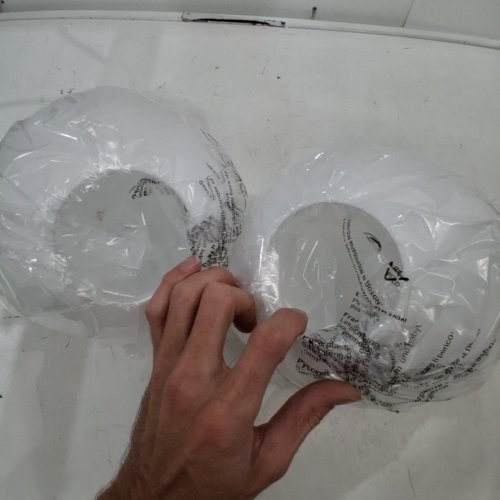 2PK KOKO&YUKINA REPLACEMENT GLASS GLOBES FOR LIGHT FIXTURES - 8" - WHITE image 3