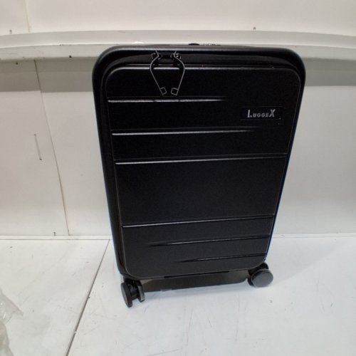 LUGGEX LUGGEX HARD SHELL CARRY ON LUGGAGE WITH LAPTOP COMPARTMENT WITH USB PORT AND TSA LOCK - BLACK (MODEL: FLO-GBK20) image 2