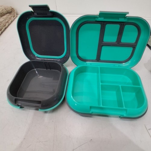 2PK BENTGO CHILL LUNCH BOX AND MINI BOX CONTAINERS WITH ICE PACKS - GREEN/GREY (MODEL: 1997883) image 4