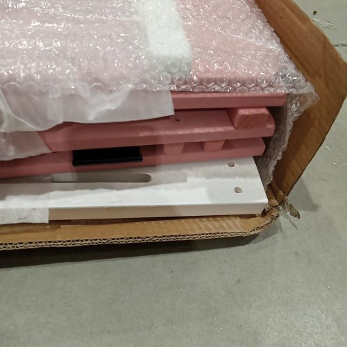 AIVITUVIN KIDS SANDBOX WITH CANOPY AND FOLDABLE BENCH SEATS- 52" X 47.2" - PINK (MODEL: GUT05-P) image 3