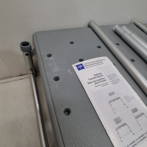 MEDLINE BY GUARDIAN TRANSFER BENCH WITH BACK & MICROBAN ANTIMICROBIAL TREATMENT - (MODEL: G3-100KBX1) image 3