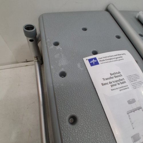 MEDLINE BY GUARDIAN TRANSFER BENCH WITH BACK & MICROBAN ANTIMICROBIAL TREATMENT - (MODEL: G3-100KBX1) image 5