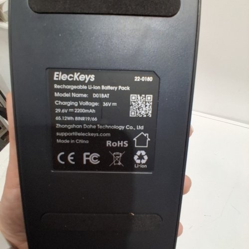 ELECKEYS K10 CORDLESS VACUUM RECHARGEABLE LI-ION BATTERY PACK REPLACEMENT (WITHOUT ADAPTER) - GREY (MODEL: D01BAT) image 5
