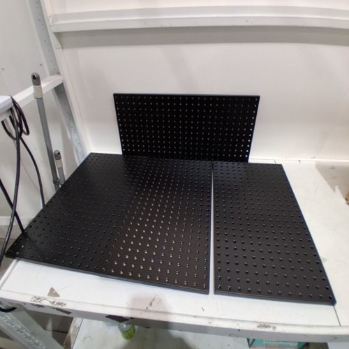 4PK HEAVY DUTY METAL PEGBOARD KIT - 24" X 12" - BLACK (MODEL: SKU3-PEGBOARD KIT) image 2