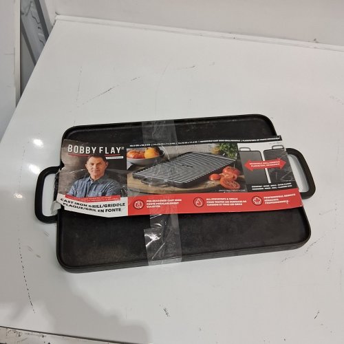 BOBBY FLAY X GREENPAN REVERSIBLE CAST IRON GRILL GRIDDLE - 16.75" X 11.4" - (MODEL: 1995033) image 4