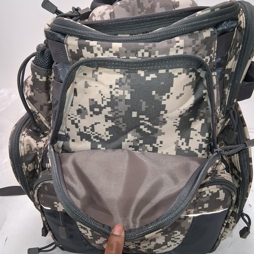 PISCIFUN WATERPROOF FISHING TACKLE BACKPACK WITH BULIT IN RAIN COVER - CAMOFLAUGE - (MODEL: ‎PISCIFUN-BG003-C) image 4