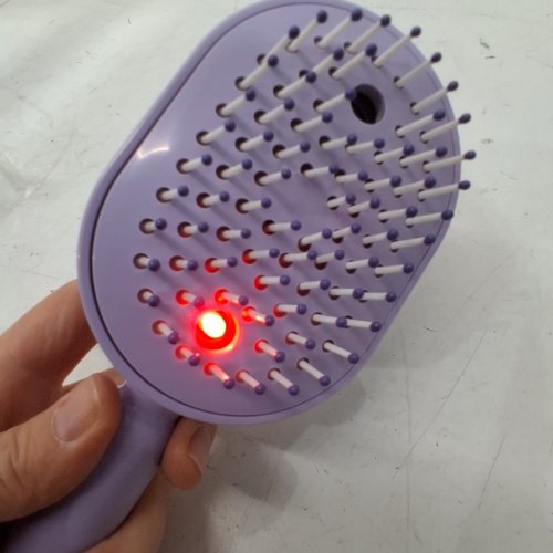 ELECTRIC STEAM BRUSH FOR HAIR - PURPLE (MODEL: N-S-01) image 2
