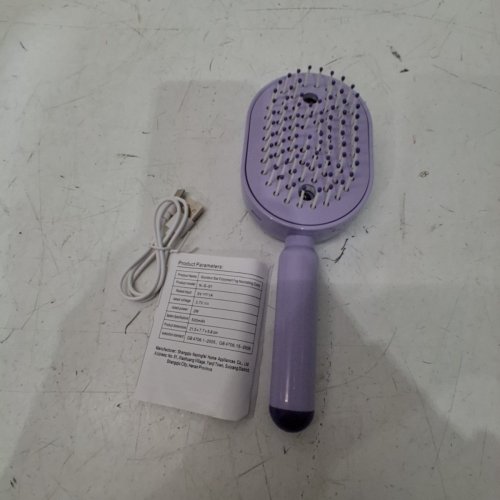ELECTRIC STEAM BRUSH FOR HAIR - PURPLE (MODEL: N-S-01) image 3