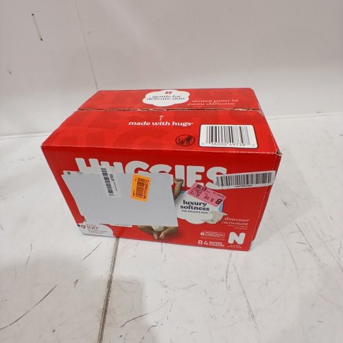 84PK HUGGIES LITTLE SNUGGLERS DIAPERS - SIZE NB image 2