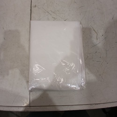 WATERPROOF CLOTHES STORAGE BAG WITH ZIPPER OPENING - 39" X 19.5" - WHITE image 2