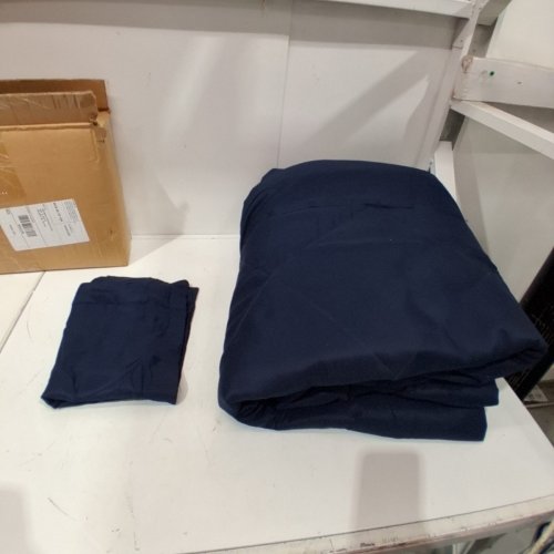 2PC SLEEPDOWN COMFORTER SET - TWIN - NAVY BLUE image 2