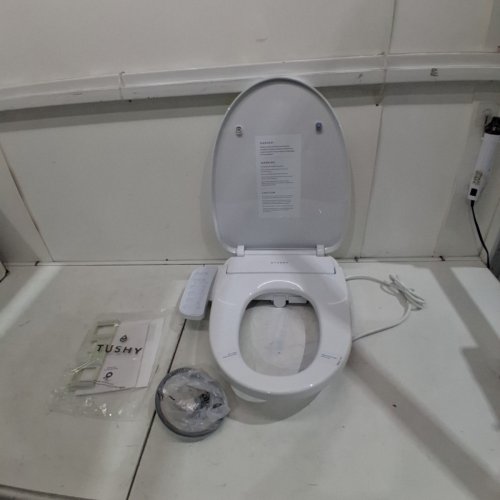 TUSHY CLOUD ELECTRONIC BIDET HEATED TOILET SEAT WITH NIGHT LIGHT - INSTANT WARM WATER, ADJUSTABLE AIR DRYER, SOFT CLOSE LID - WHITE (ELONGATED) image 4