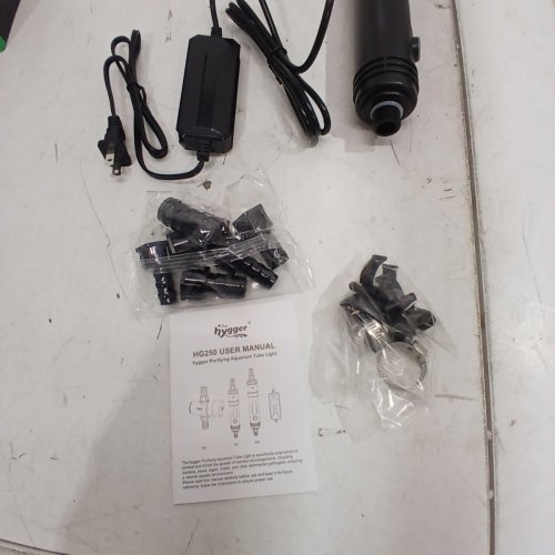 HYGGER PURIFYING AQUARIUM TUBE LIGHT FOR 60-100 GAL TANKS - 9W - BLACK (MODEL: HG250-9W) image 4