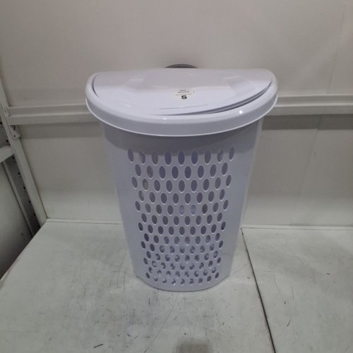 STERILITE ULTRA WHEELED LAUNDRY HAMPER - WHITE (MODEL: 1227LAB8F) image 2