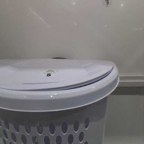 STERILITE ULTRA WHEELED LAUNDRY HAMPER - WHITE (MODEL: 1227LAB8F) image 3