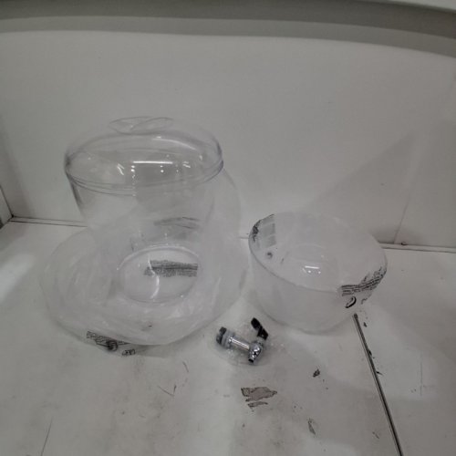 CREATIVEWARE POLY PROP BEVERAGE DISPENSER WITH RAISED BASE - 3GAL - CLEAR (MODEL: RM-BEV01) image 2