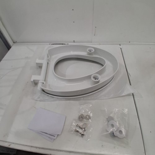ELEVATED SLOW-CLOSE ELONGATED TOILET SEAT - 3" ELEVATED, 18.5" - WHITE (ITEM: USCAR111-BJT) image 3