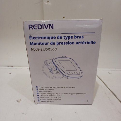 REDIVN ARM TYPE ELECTRONIC BLOOD PRESSURE MONITOR - WHITE/BLACK (MODEL: BSX568) image 3