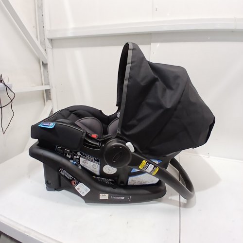 GRACO SNUGRIDE 35 LITE LX INFANT CAR SEAT - 4-35LBS CAPACITY - GOTHAM FASHION BLACK/GREY (MODEL: 2143034) image 3