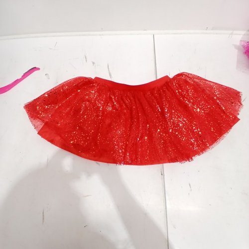 GIRL'S WAY TO CELEBRATE! SEQUIN TUTU - SMALL/MEDIUM - RED image 2
