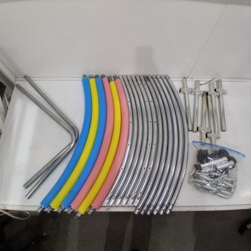 KIDS ENCLOSED TRAMPOLINE AND ACIVITY PIT - 55" - MULTICOLOUR image 2