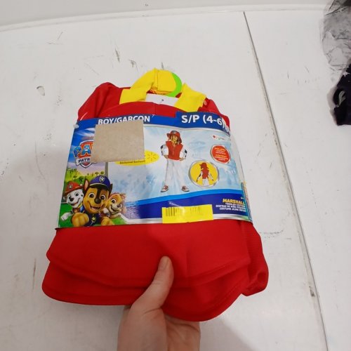 KID'S PAW PATROL MARSHALL COSTUME - SMALL / 4-6 - RED image 3