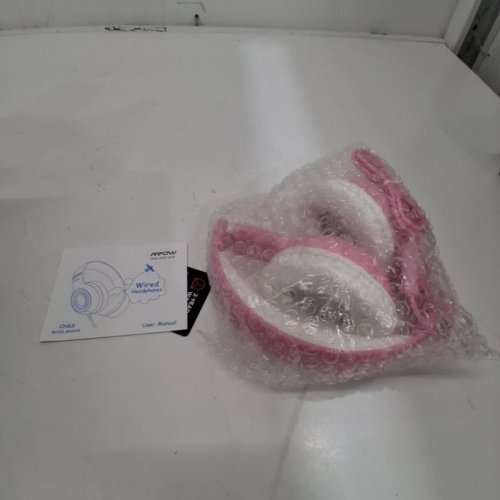 KIDS MPOW CH6S WIRED HEADPHONES - 3.5MM AUX - PINK/WHITE (MODEL: BH297B) image 2