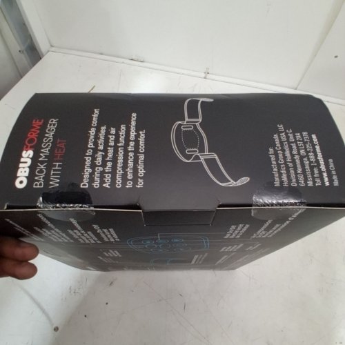 OBUSFORME AIR COMPRESSION BACK MASSAGER WITH HEAT - 5 SPEEDS (MODEL: BB-BMS) image 3