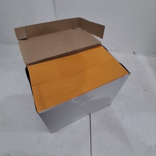 250PK AMAZON BASICS CLASP KRAFT ENVELOPES, GUMMED - 9" X 12" - ORANGE image 3