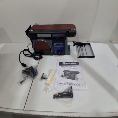 KING CANADA #KC-705L-6 4" X 36" BELT AND 6" DISC SANDER image 3