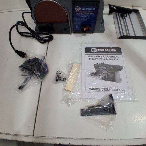 KING CANADA #KC-705L-6 4" X 36" BELT AND 6" DISC SANDER image 4