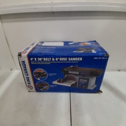 KING CANADA #KC-705L-6 4" X 36" BELT AND 6" DISC SANDER image 6