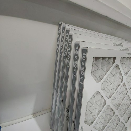 6PK AMAZON BASICS PLEATED AIR FILTERS - 16" X 20" X 1" - WHITE image 3