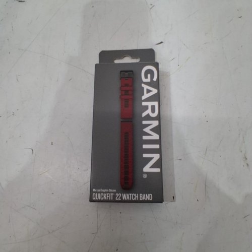 GARMIN QUICKFIT 22 SILICONE WATCH BAND - 22MM - MARSALA/GRAPHITE (MODEL: 010-13392-06) image 4