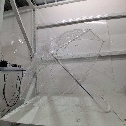 CLEAR DOME UMBRELLA - WHITE / CLEAR image 3