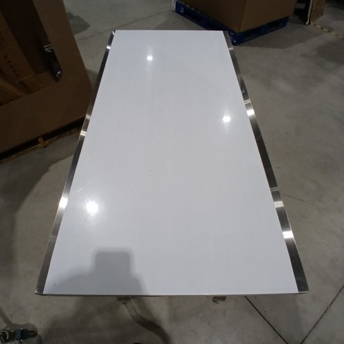 STAINLESS STEEL FOLDING COMMERCIAL PREP WORKSTATION TABLE - 48" X 24" - SILVER - (MODEL: ZDGZT122*61) image 3