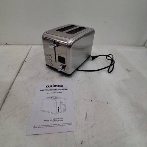 CUISIMAX COMPACT DIGITAL TOASTER - 2 SLICE - STAINLESS (MODEL: CMWT-8150ES) image 3