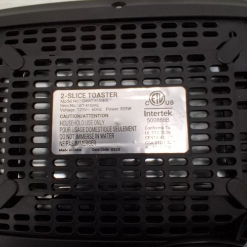 CUISIMAX COMPACT DIGITAL TOASTER - 2 SLICE - STAINLESS (MODEL: CMWT-8150ES) image 5