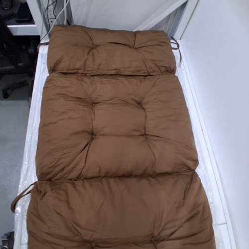 GIANTEX INDOOR/OUTDOOR PADDED LOUNGE CHAISE CUSHION - 73" - BROWN image 4