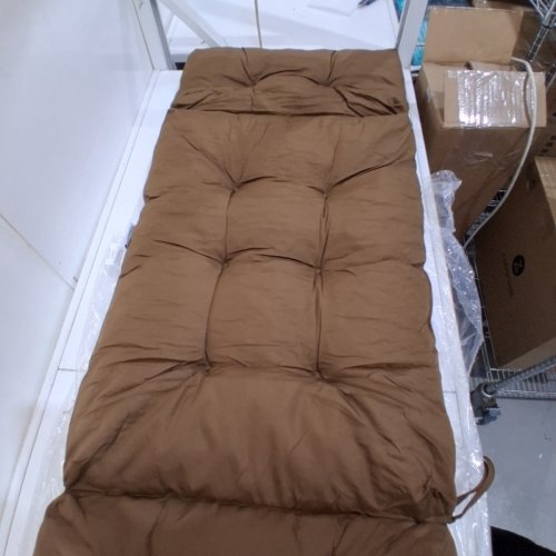 GIANTEX INDOOR/OUTDOOR PADDED LOUNGE CHAISE CUSHION - 73" - BROWN image 5